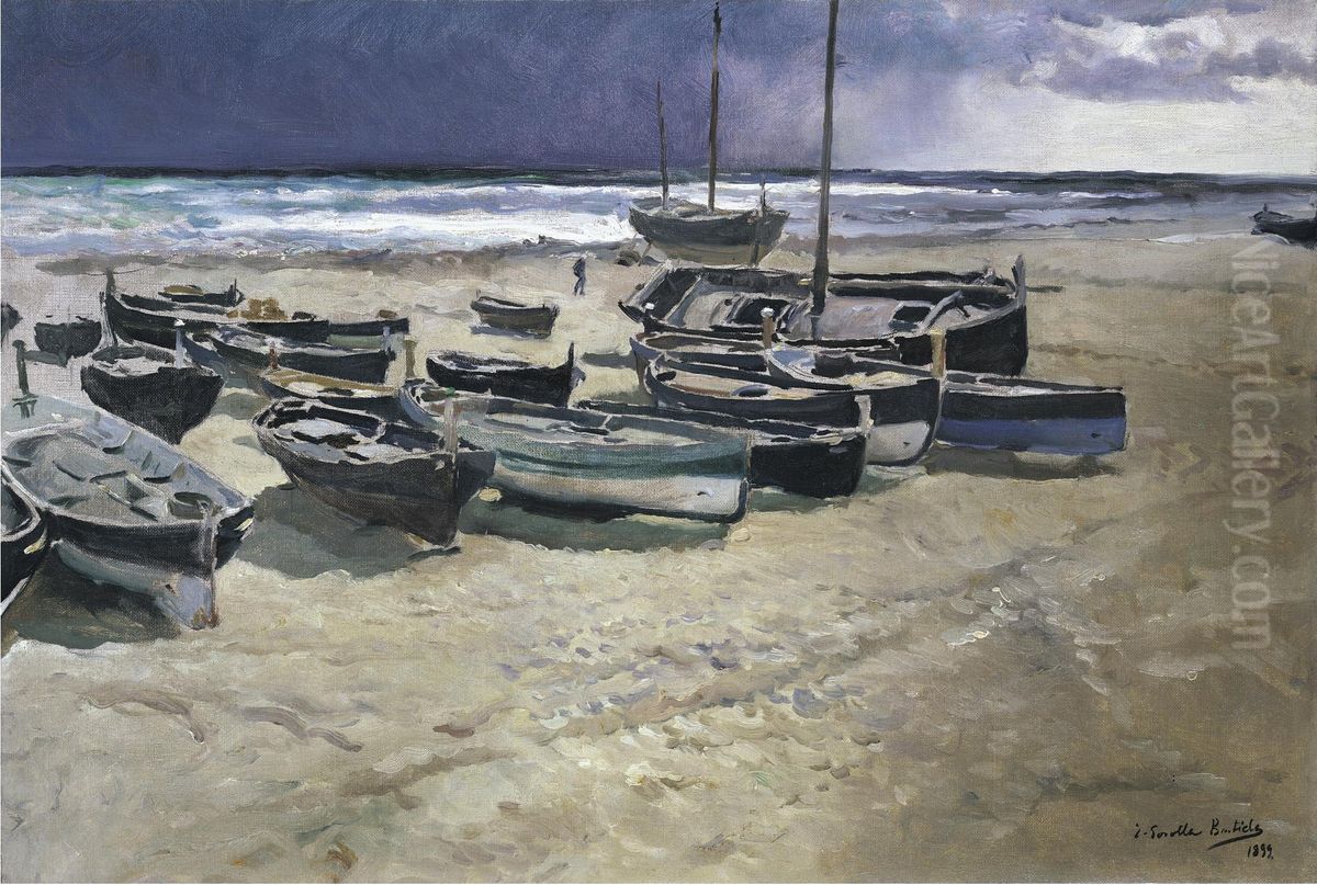 Dia de tempestad, Valencia Oil Painting by Joaquin Sorolla