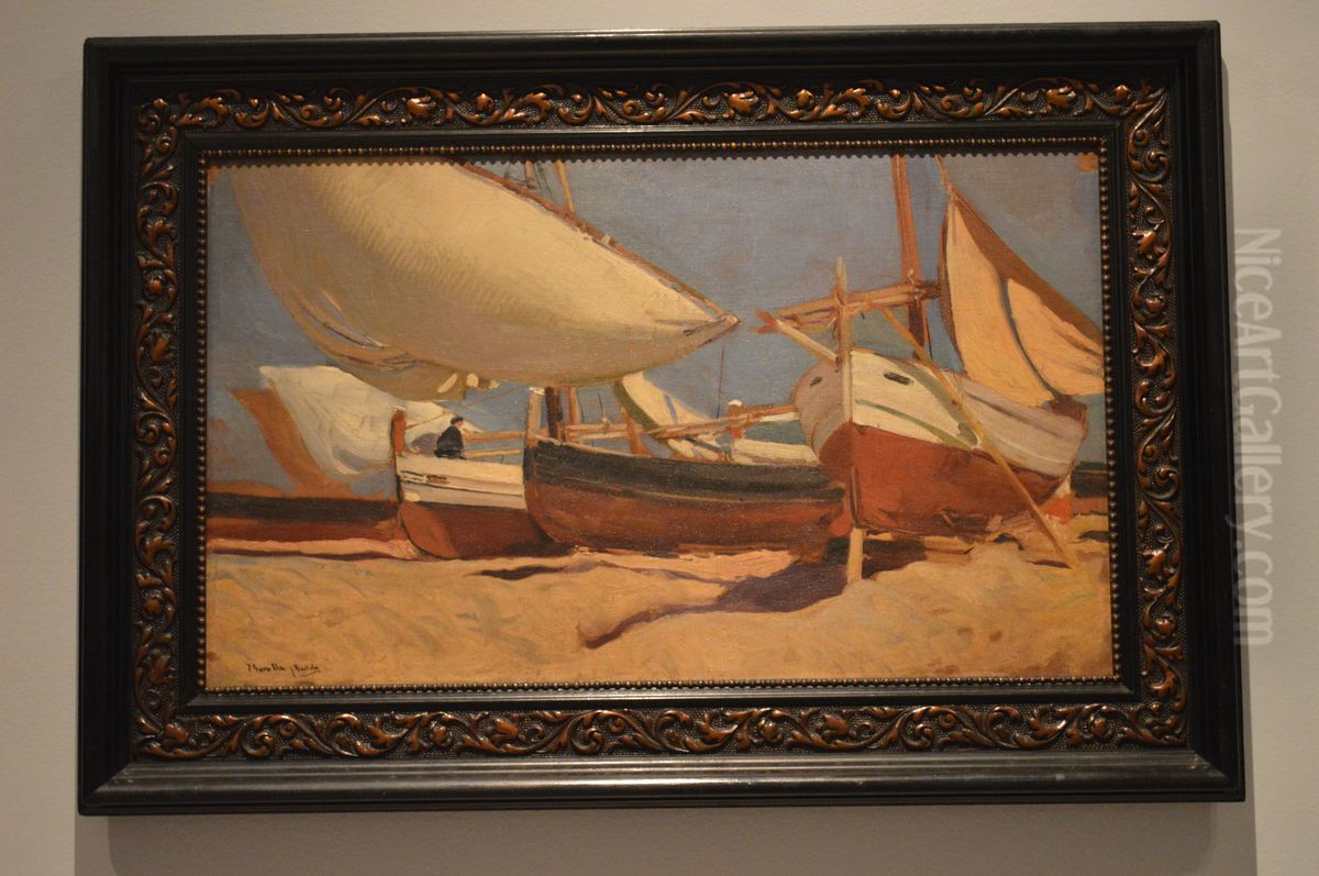 Studie zu Booten Oil Painting by Joaquin Sorolla