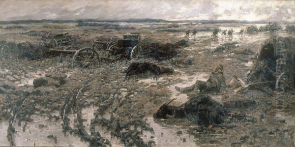 The Turkish retreat of Luleburgaz Oil Painting by Jaroslav Vesin