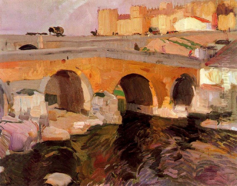The Old Bridge of Avila Oil Painting by Joaquin Sorolla