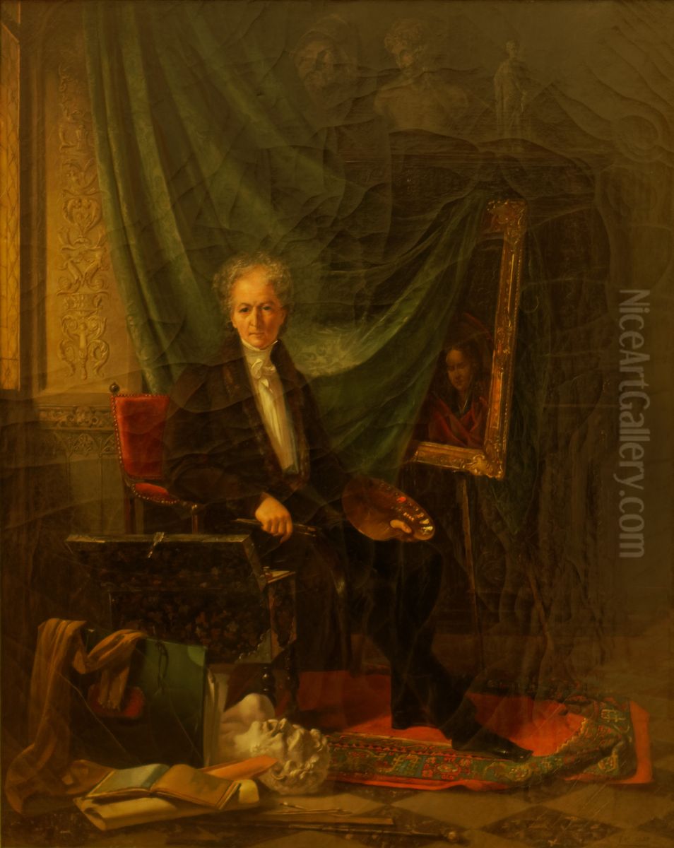 Portrait de Benjamin Rolland Oil Painting by Eugenie du Colombier