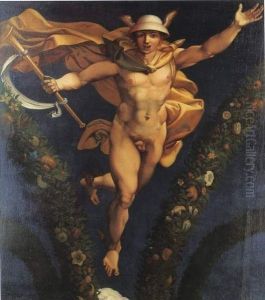 Mercure, d'apres la fresque de Raphael a la Farnesine