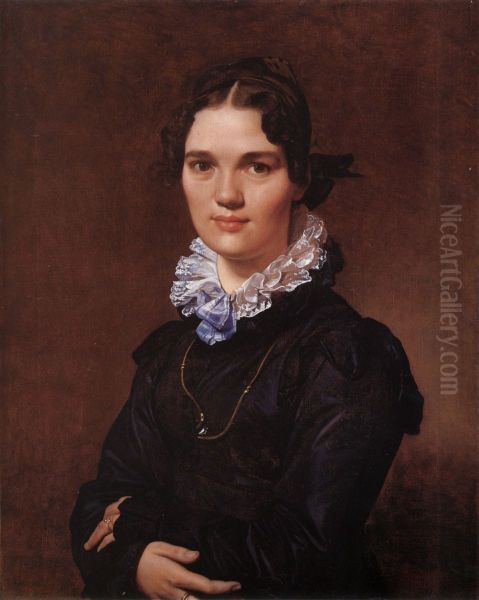 Mademoiselle Jeanne-Suzanne-Catherine Gonin Oil Painting by Jean-Auguste-Dominique Ingres