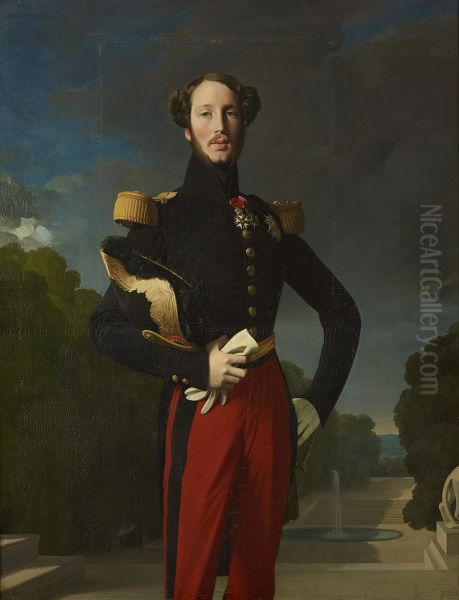 Portrait ofPrince Ferdinand Philippe, Duke of Orleans(1810-1842) Oil Painting by Jean-Auguste-Dominique Ingres