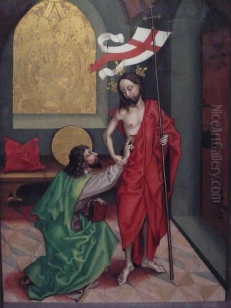 Doubting Saint Thomas Oil Painting by Martin Schongauer