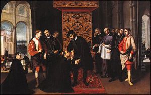 S. Francisco Xavier despedindo-se de D. Joao III