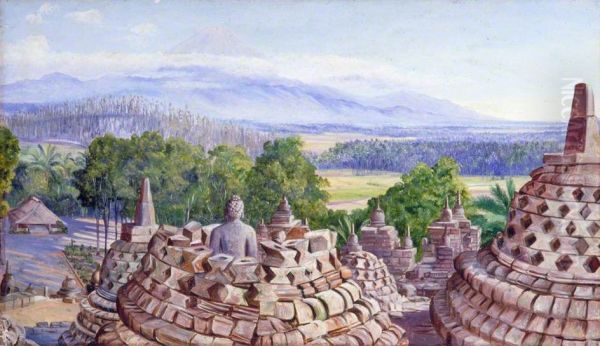 The Soembing Volcano, Java Oil Painting by Marianne North