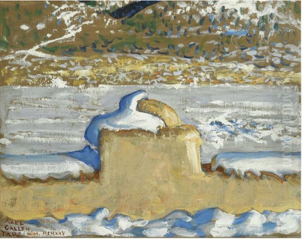 TAOS NEW MEKSICO LUMEN PEITTEESSA Oil Painting by Akseli Valdemar Gallen-Kallela