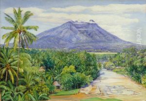 View of the Salak Volcano, Java, from Buitenzorg