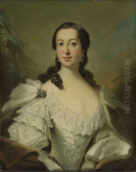 Portrait of Maria Numsen Oil Painting by Peder Als