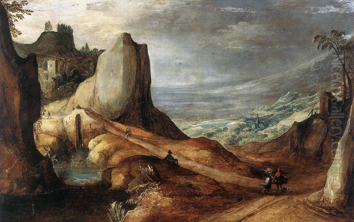 Tobias' Journey Oil Painting by Joos de Momper the Younger