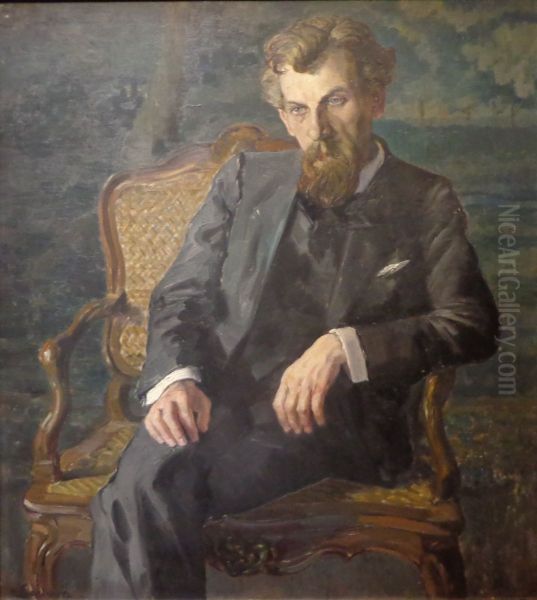 Hans Pfitzner Oil Painting by Lothar von Seebach