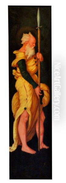 Stehender Heiliger Oil Painting by Hans Baldung Grien