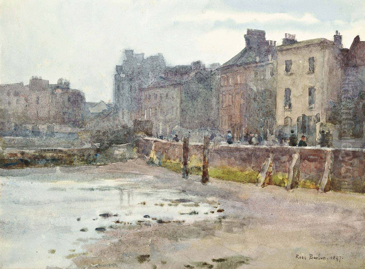 Old Chelsea Wall, London Oil Painting by Rose Maynard Barton