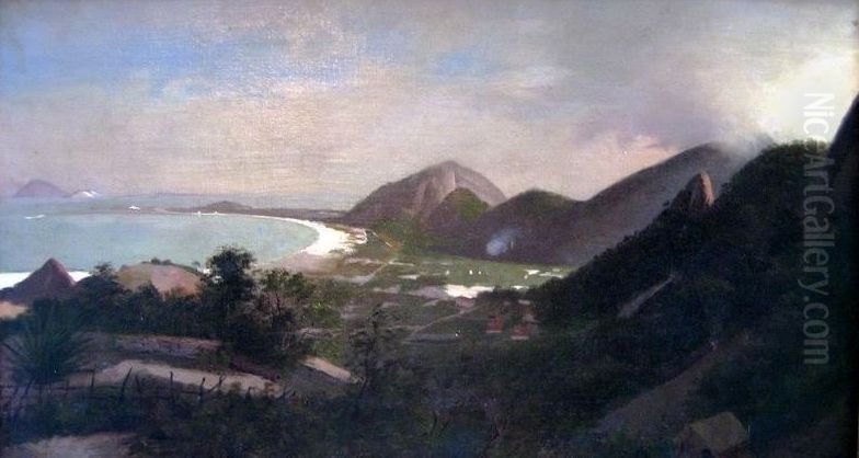 Landscape of Rio de Janeiro Oil Painting by Augusto Rodrigues Duarte