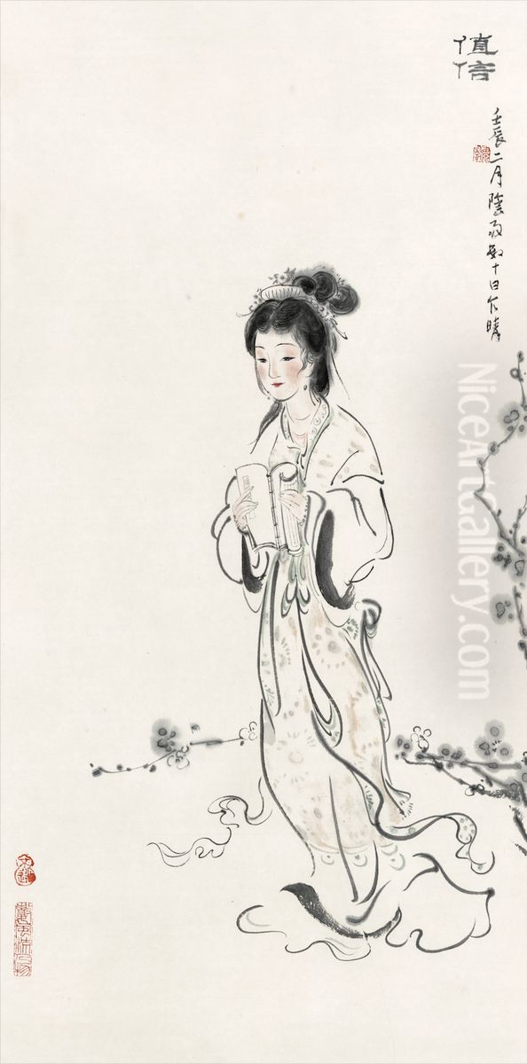 zhong wen: zhi xin Oil Painting by Chen Xiaofeng zhong wen: zhi xin Oil Painting by Chen Xiaofeng