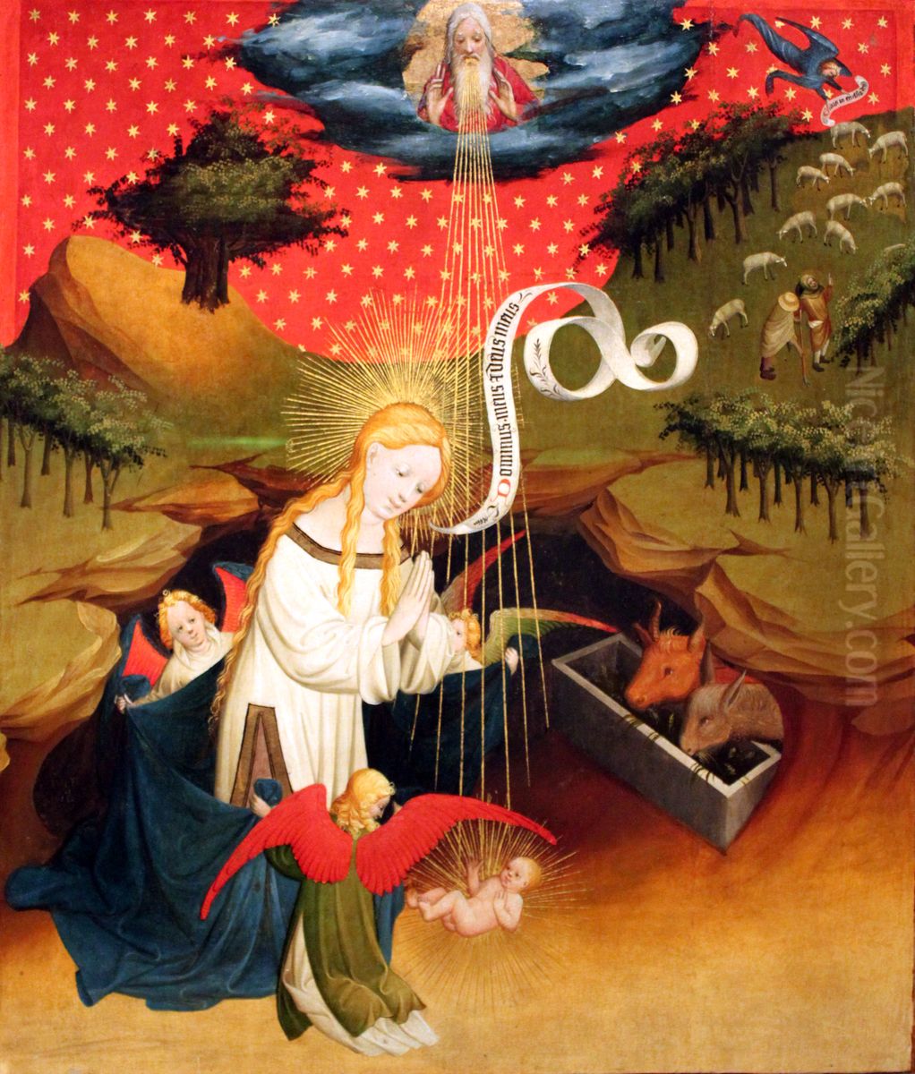 The Nativity Oil Painting by Master Francke