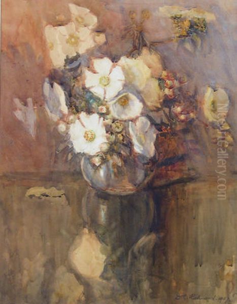 Rock Roses Oil Painting by Dorothy Kate Richmond