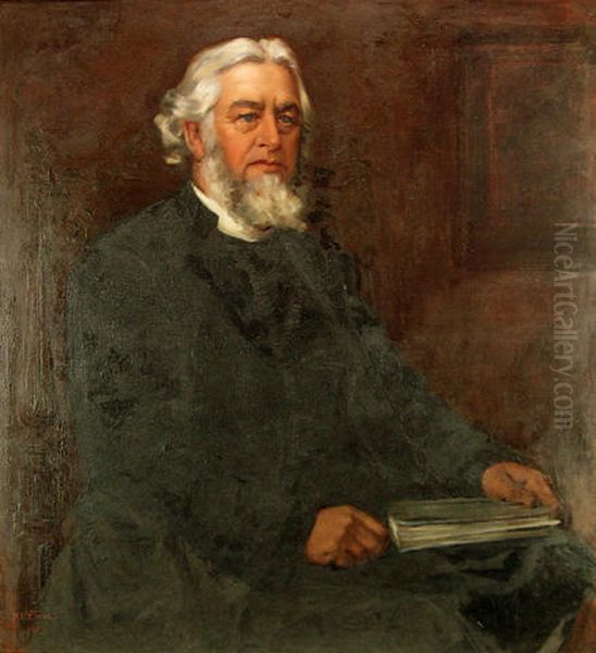 Portrait of Bishop Suter Oil Painting by Mary Elizabeth Tripe