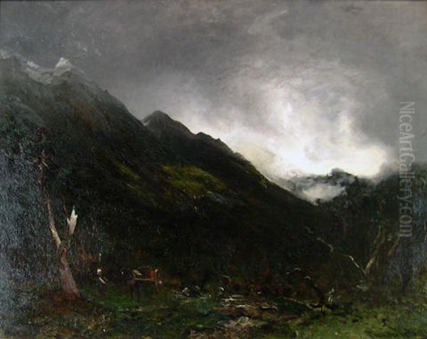 Otira Gorge Oil Painting by Petrus van der Velden