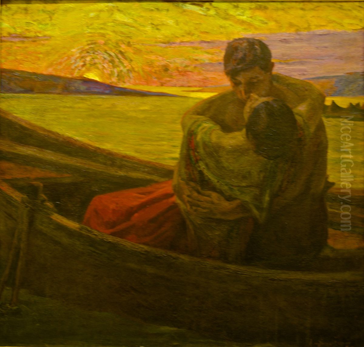 Entendei que segundo amor tiverdes/ Tereis o entendimento Oil Painting by Adriano de Sousa Lopes