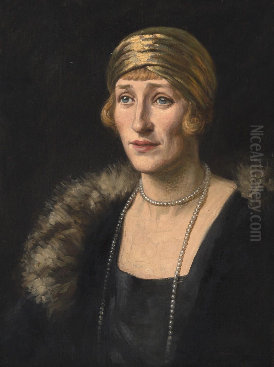 The Gold Turban Oil Painting by Vivian Smith