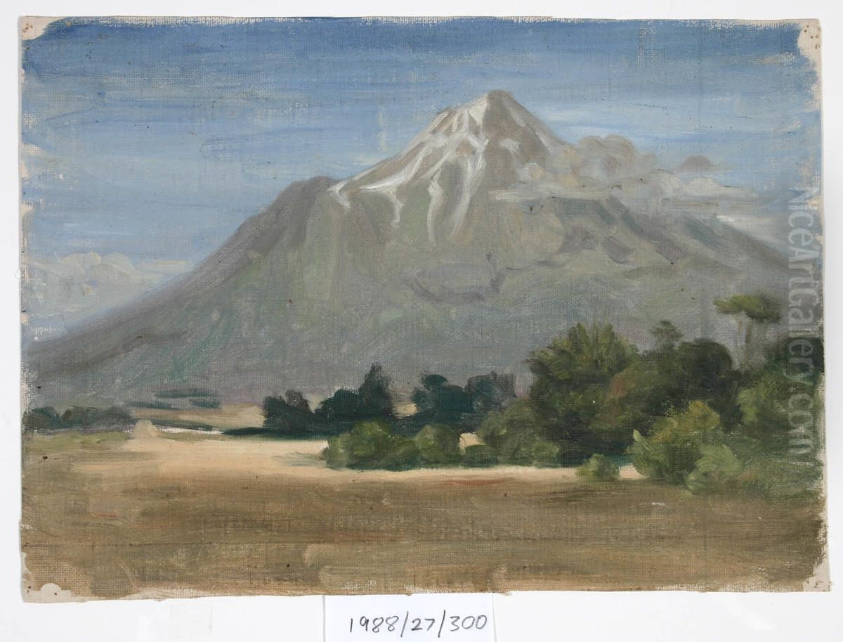 Untitled (Mountain scene) Oil Painting by Vivian Smith