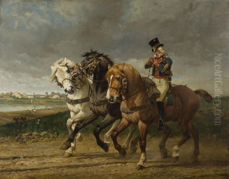 The Returned Relay Oil Painting by Rosa Bonheur