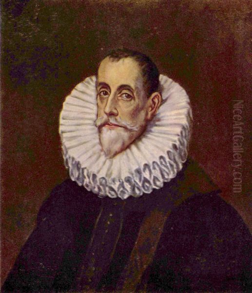 Portrat des Don Rodrigo Vasquez Oil Painting by El Greco