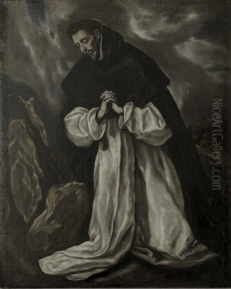 Saint Dominic Oil Painting by El Greco