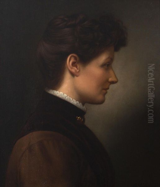 Portrait of Kate Sperrey Oil Painting by Gottfried Lindauer