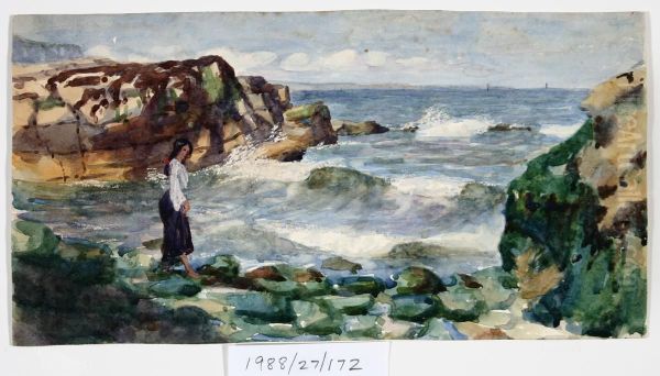 Flamborough Head Oil Painting by Vivian Smith