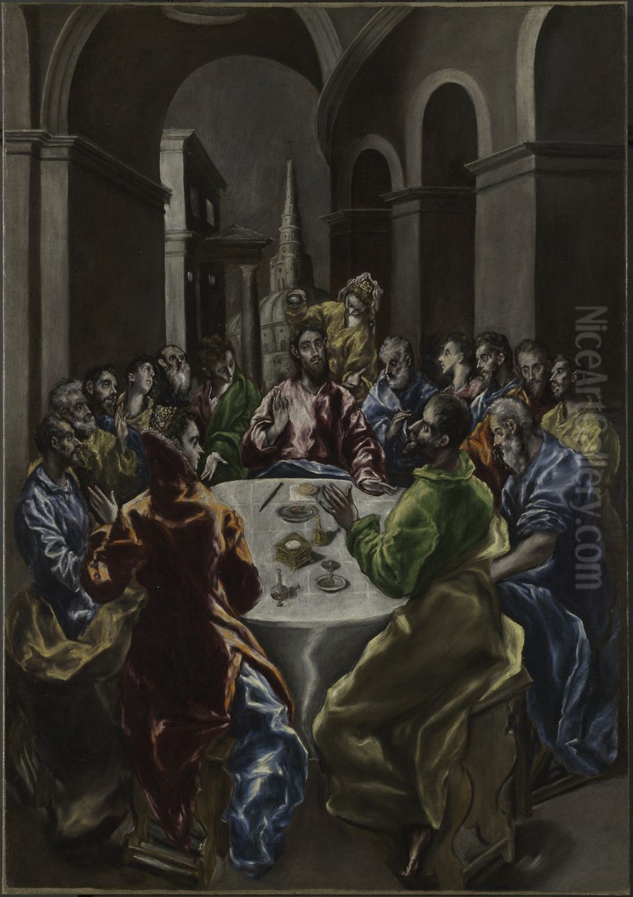 Feast in the House of Simon Oil Painting by El Greco