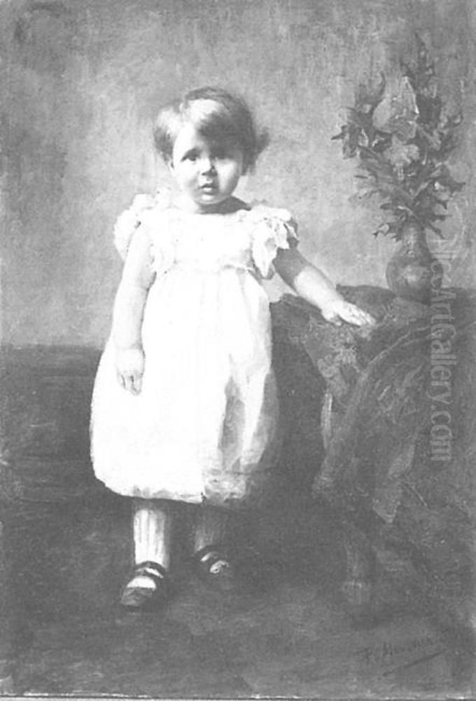 Portrait of Dorothy Gretchen Biersteker (1891-1978) Oil Painting by Piet Mondrian