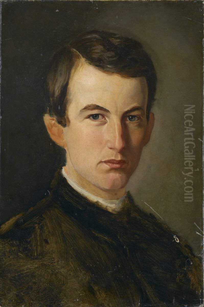 Portrait of Hans Thorvald Brecke Oil Painting by Christian Meyer Ross