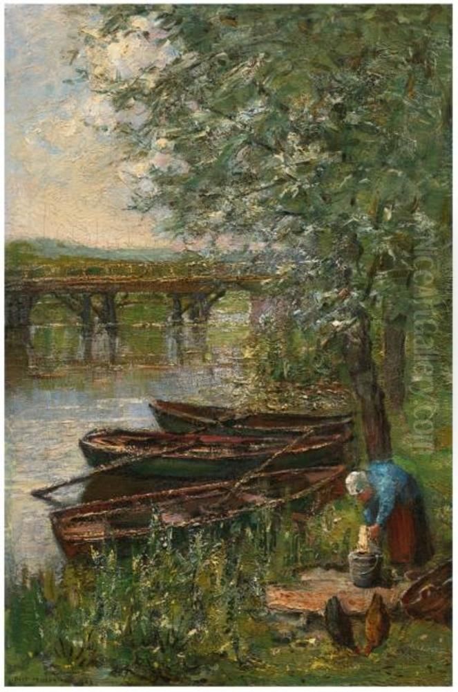Vinkenbrug te Diemen Oil Painting by Piet Mondrian