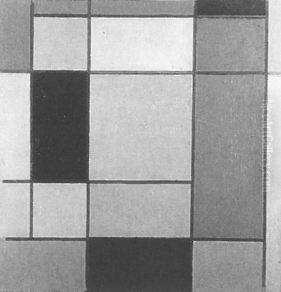 Composition III Oil Painting by Piet Mondrian