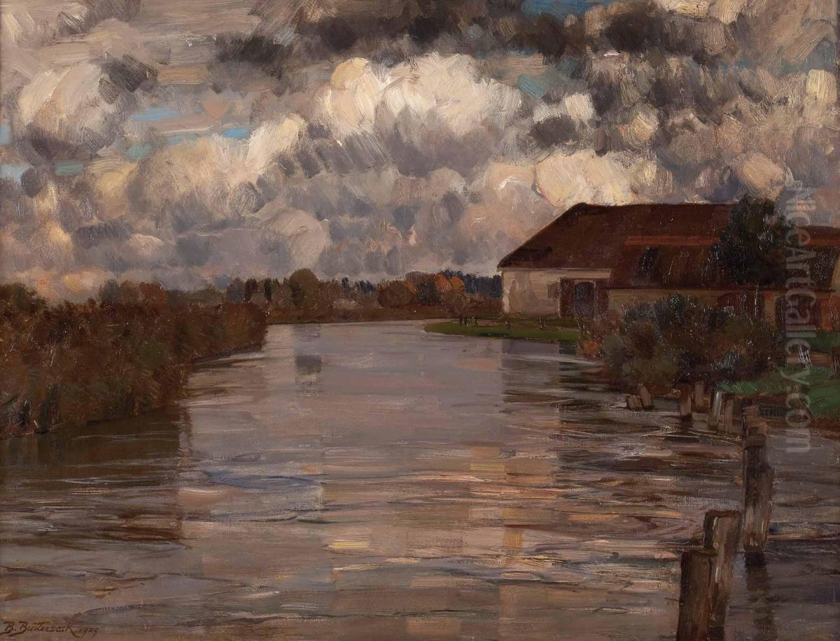 Autumn at the Amper Oil Painting by Bernhard Buttersack