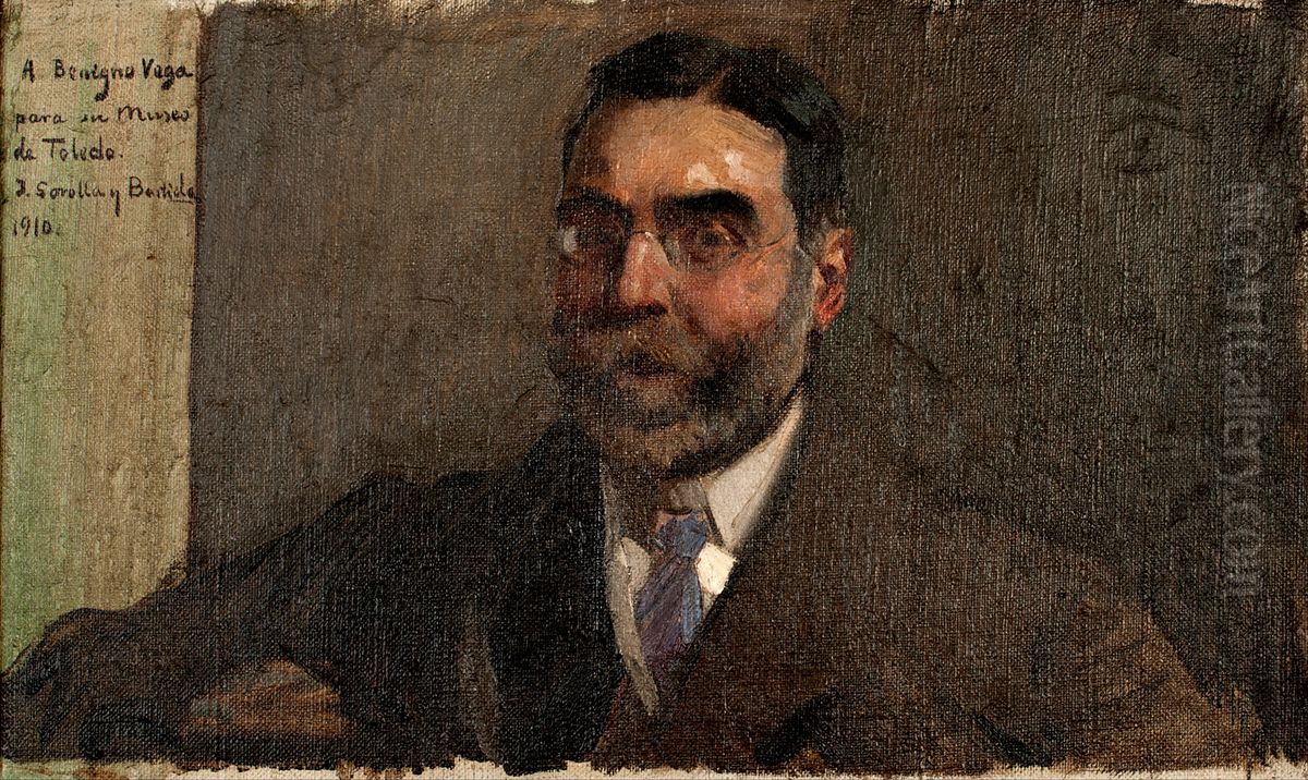 Portrait of the Marquis of Vega-Inclan Oil Painting by Joaquin Sorolla