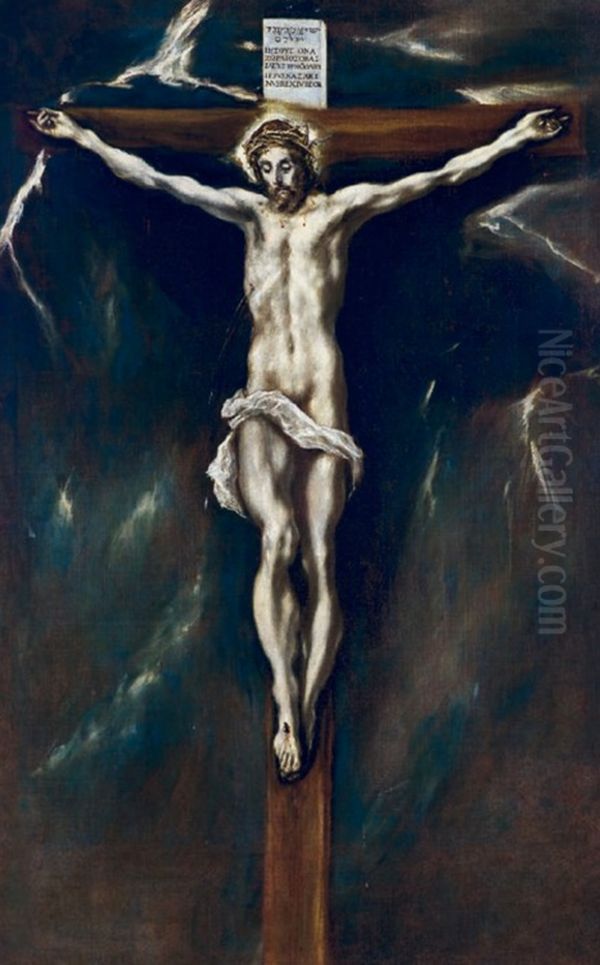 Christ on the Cross Oil Painting by El Greco