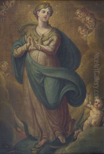 Virgin. Oil Painting by unknown