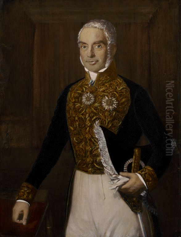 Conselheiro Joao Baptista Felgueiras Oil Painting by unknown