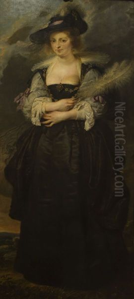 Portrait of Helene Fourment (1614-1673) Oil Painting by Peter Paul Rubens