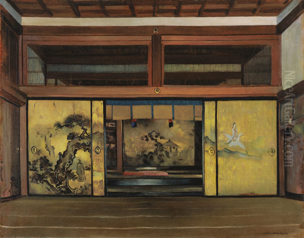 Apartments of the Chief Priest, Kyoto Oil Painting by Joseph Lindon Smith