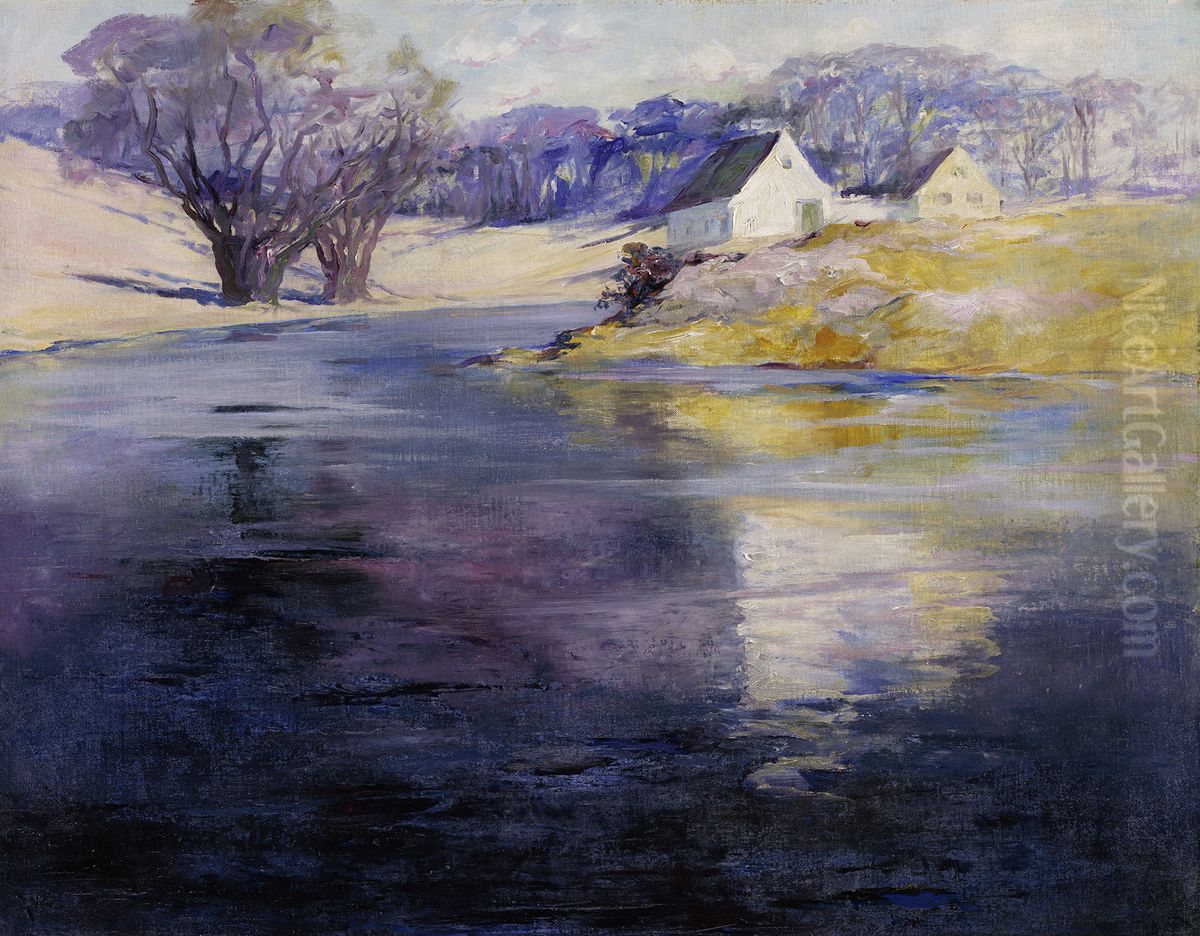 The River at Concord Oil Painting by Elizabeth Wentworth Roberts