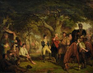 General Marion and His Men in Pee Dee Swamp