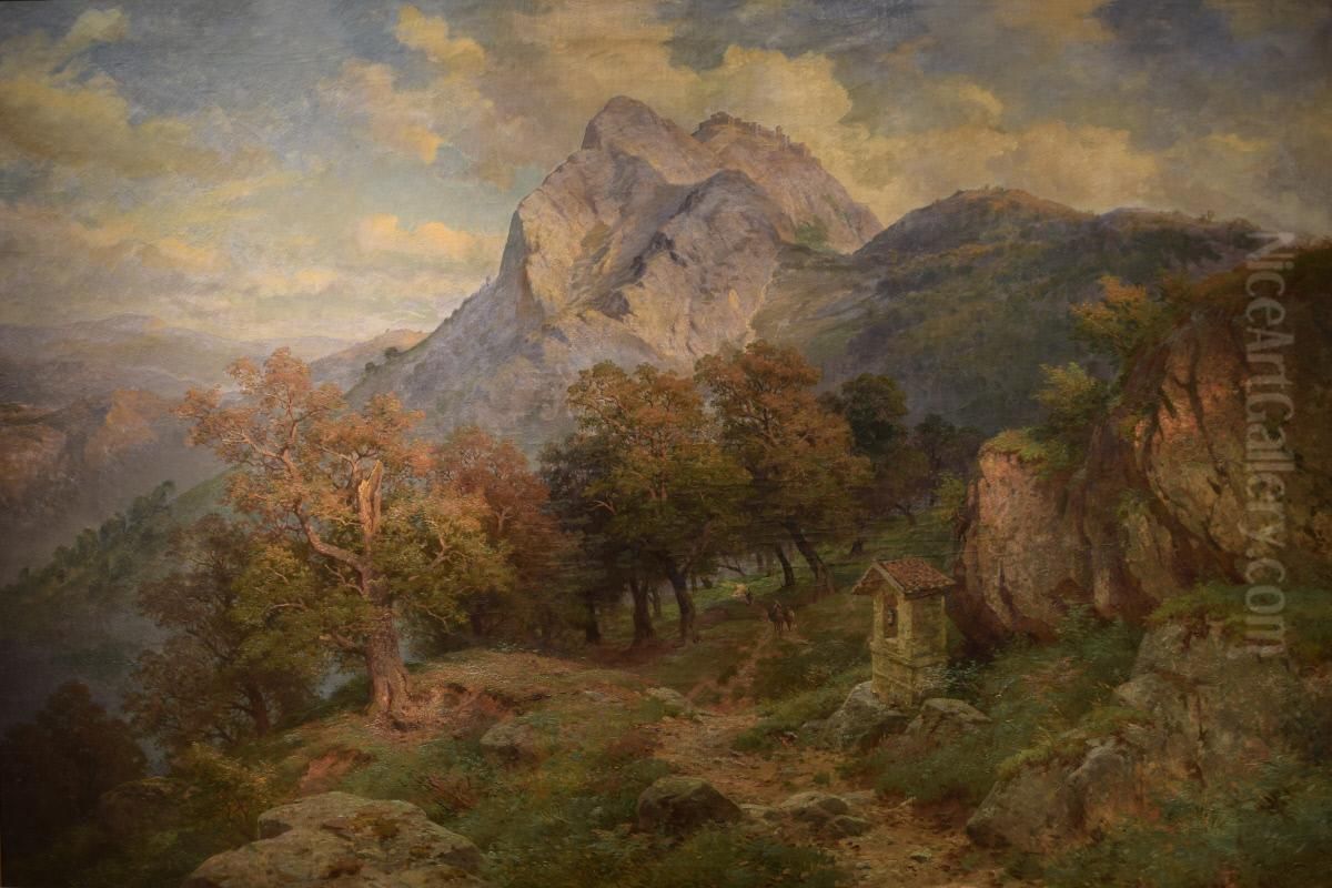 Magdeburg Valley Oil Painting by Paul Weber