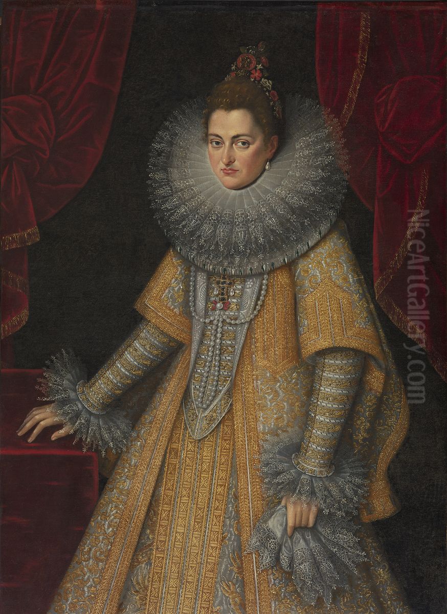 Isabella Clara Eugenia, Archduchess of Austria Oil Painting by Frans Pourbus the younger
