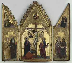 The Crucifixion, with Saints