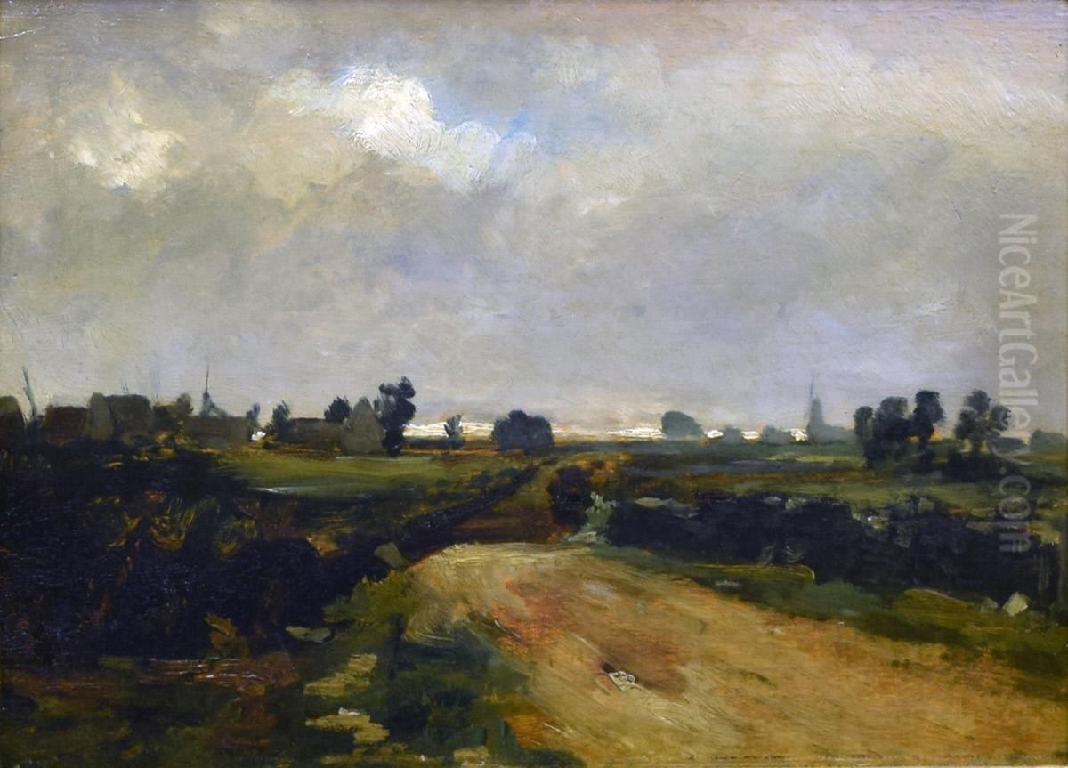 Spring Oil Painting by Charles-Francois Daubigny